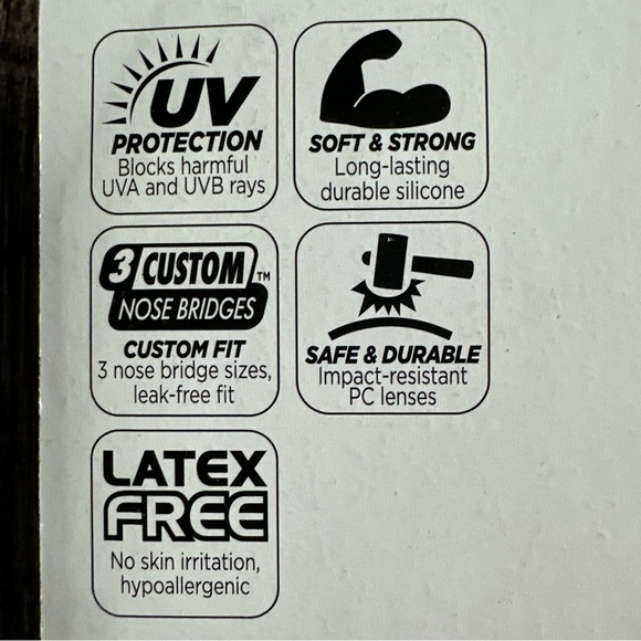 Dolfino Adult Pacesetter Swim Goggles NEW In Package UV Protection (3-3 Packs) - Picture 7 of 7